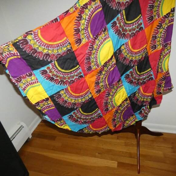 NWT Jessica Taylor Multicolor Rayon Sleeveless Tank Dress Handkerchief One Size - Picture 5 of 7